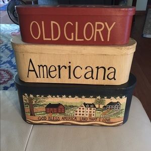Americana Stackable Boxes
